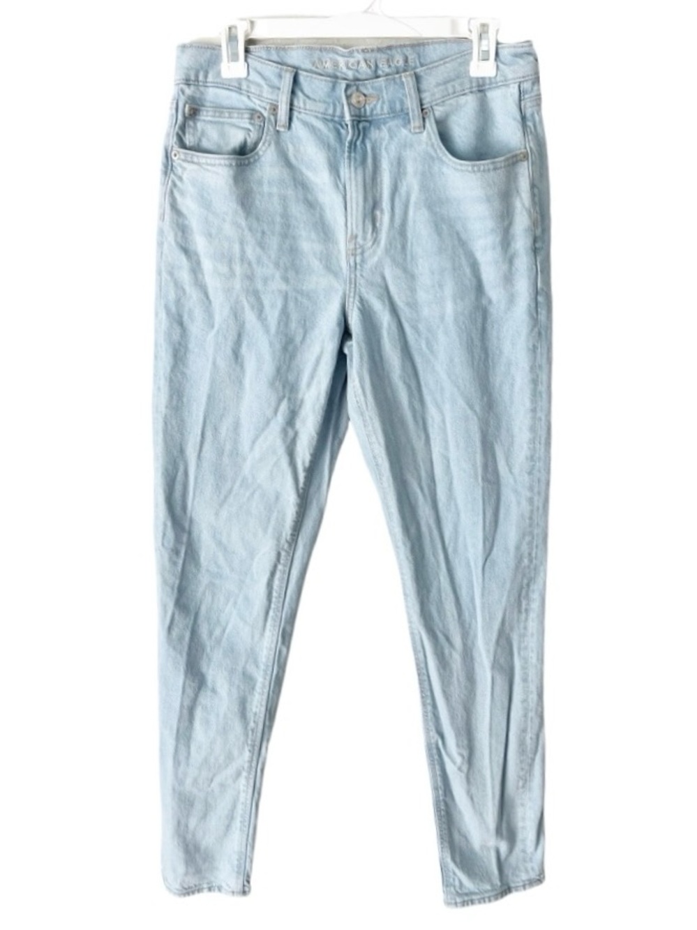 American Eagle Jeans Women's 10 Long 10L AE Stretch '90s Skinny Jean Light Wash
